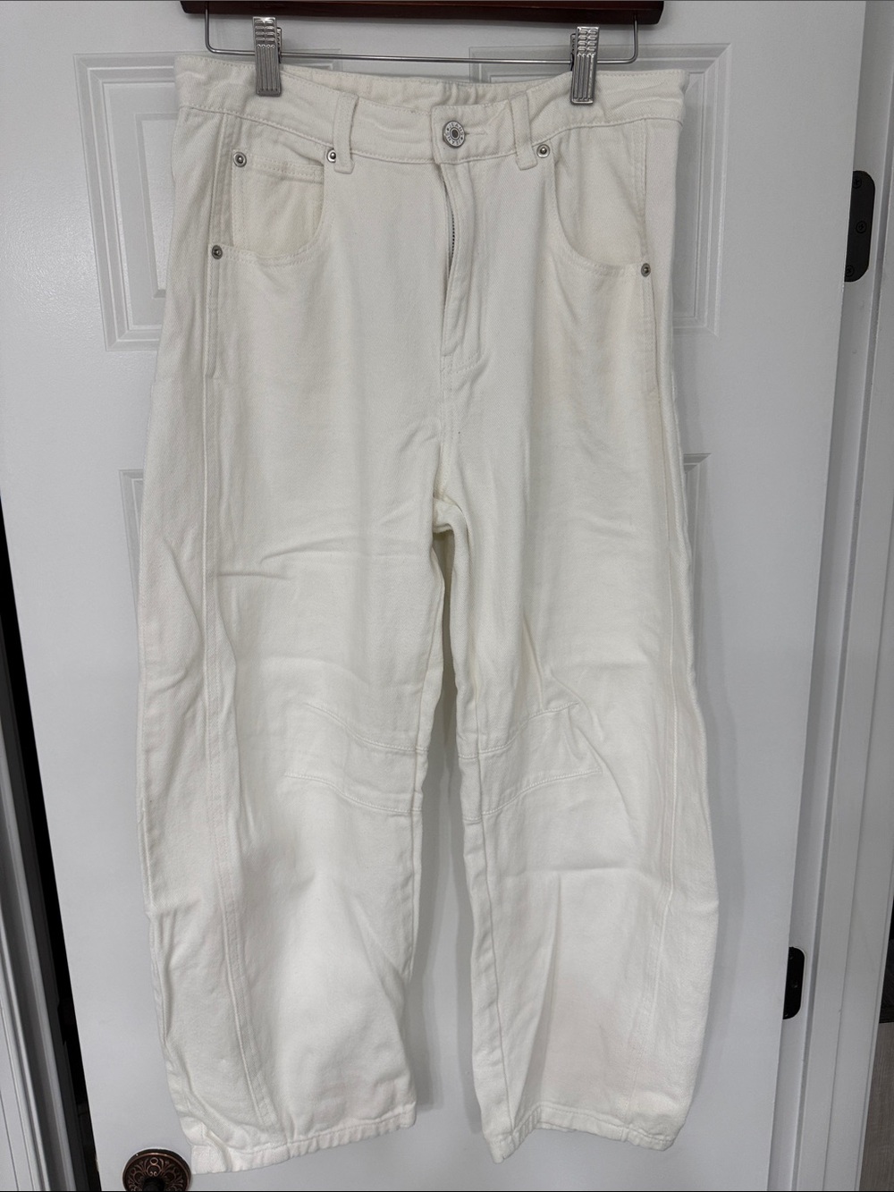 We The Free Off-White Wide-Leg Pants